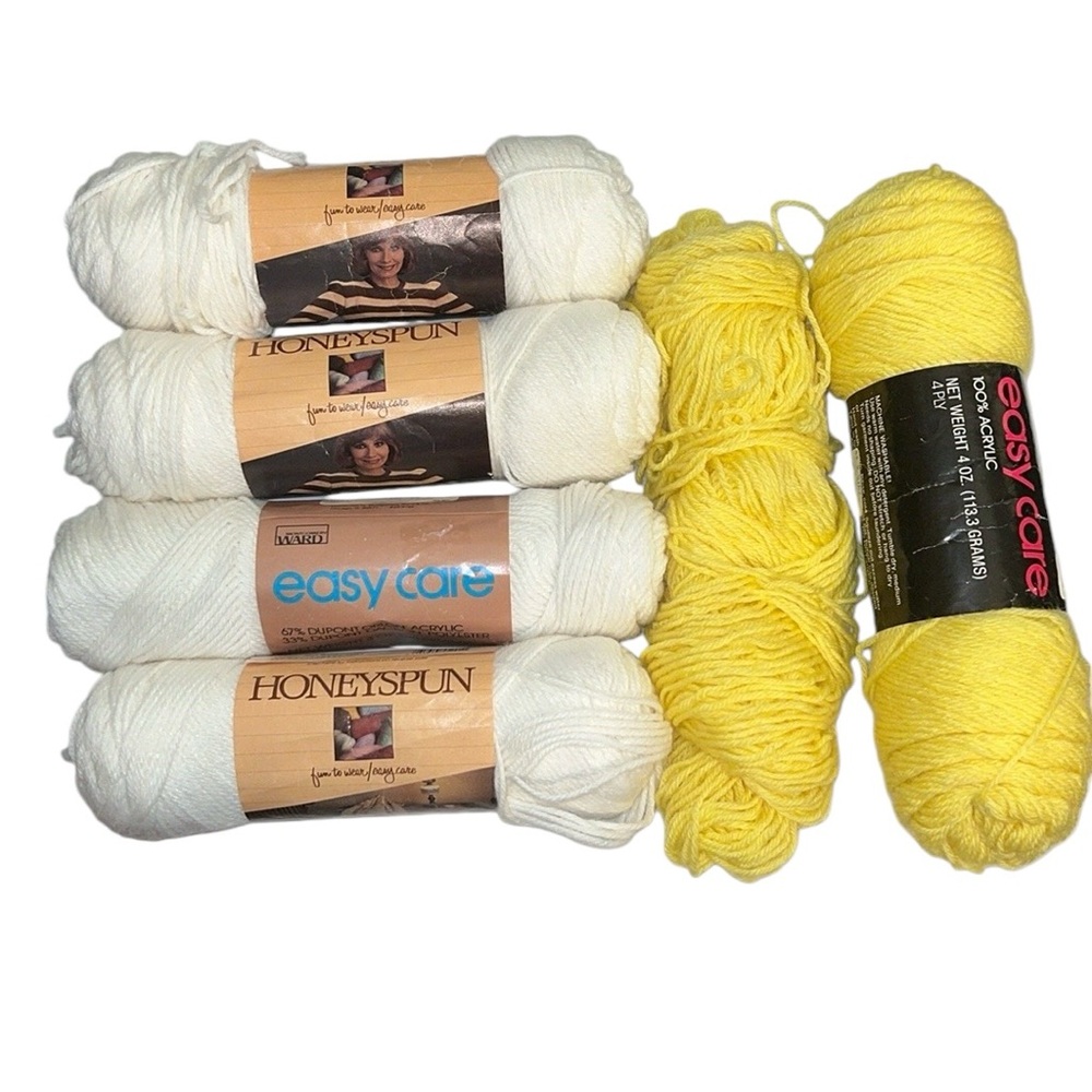 Vintage Honeyspun & Montgomery Ward Yarn